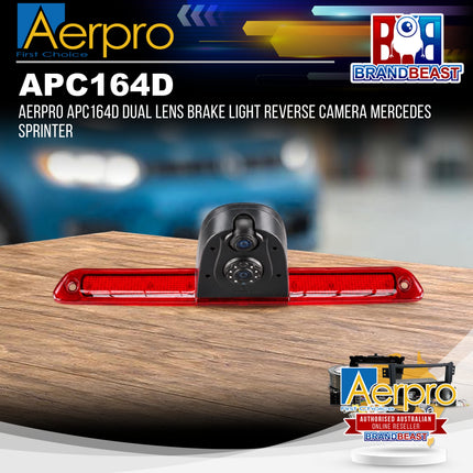 Aerpro APC164D Dual Lens Brake Light Reverse Camera Mercedes Sprinter
