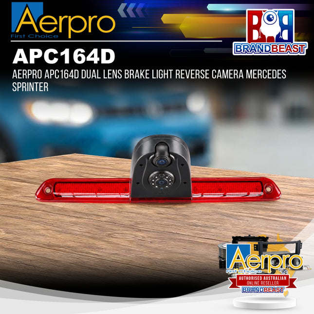 Aerpro APC164D Dual Lens Brake Light Reverse Camera Mercedes Sprinter