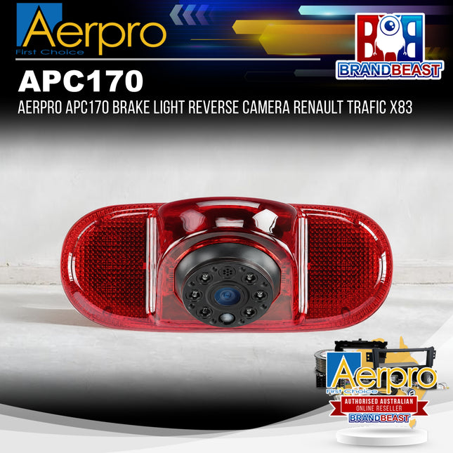 Aerpro APC170 Brake Light Reverse Camera Renault Trafic X83