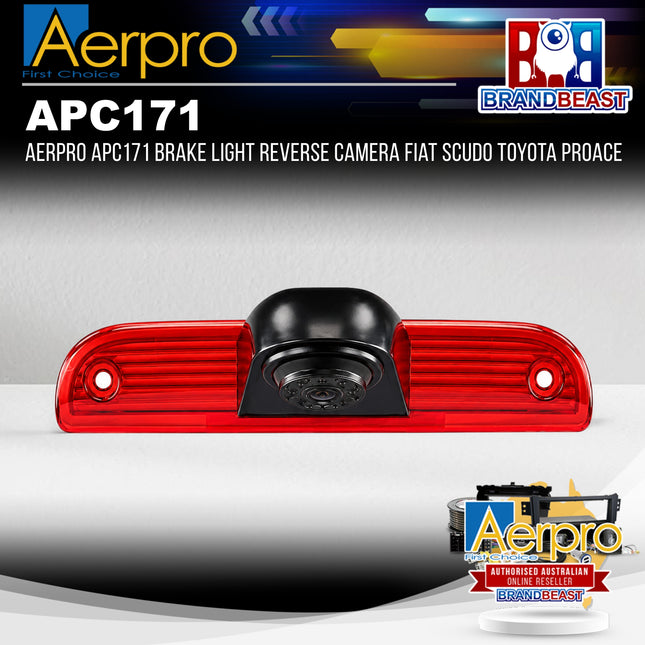 Aerpro APC171 Brake Light Reverse Camera Fiat Scudo Toyota ProAce