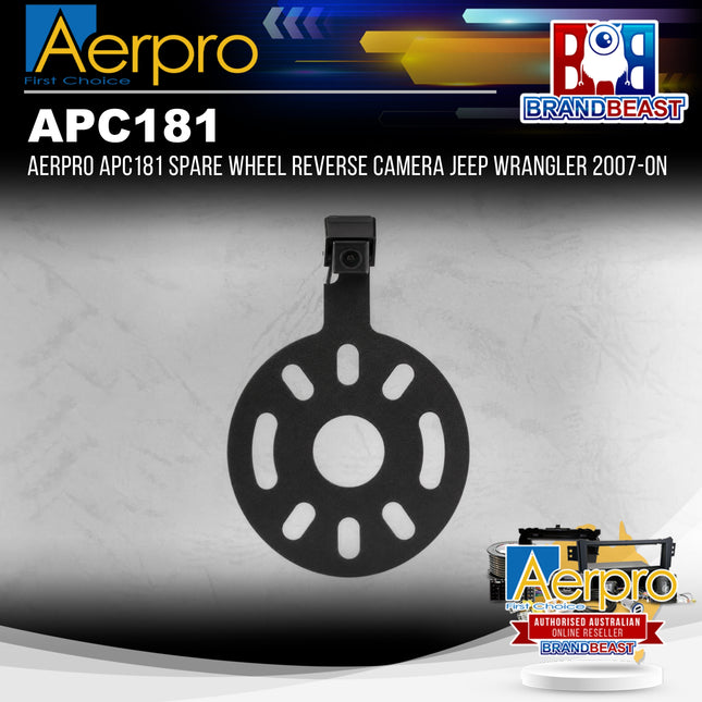 Aerpro APC181 Spare Wheel Reverse Camera Jeep Wrangler 2007-On