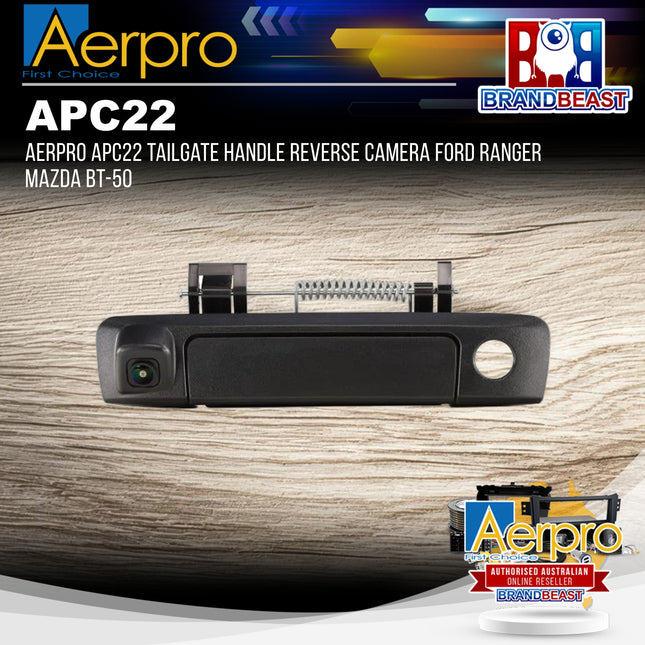 Aerpro APC22 Tailgate Handle Reverse Camera Ford Ranger Mazda BT-50