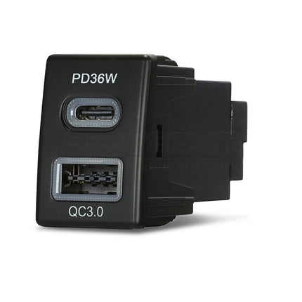 Aerpro APCCIZ1 USB-C PD & USB-A QC3.0 Charger for Holden & Isuzu