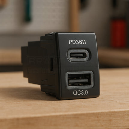 Aerpro APCCIZ1 USB-C PD & USB-A QC3.0 Charger for Holden & Isuzu