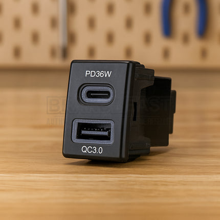 Aerpro APCCIZ1 USB-C PD & USB-A QC3.0 Charger for Holden & Isuzu