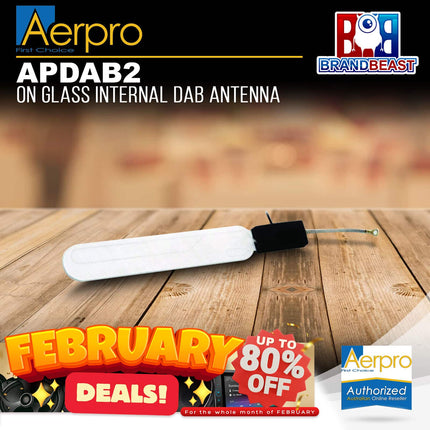 Aerpro APDAB2 On Glass Internal DAB Antenna