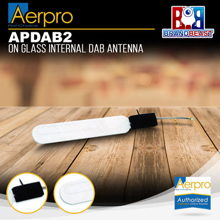 Aerpro APDAB2 On Glass Internal DAB Antenna