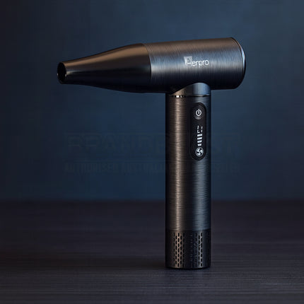 Aerpro APDB1 Brushed Metal Handheld Dust Blower – 130,000 RPM, USB-C, LED Display