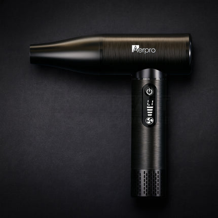 Aerpro APDB1 Brushed Metal Handheld Dust Blower – 130,000 RPM, USB-C, LED Display