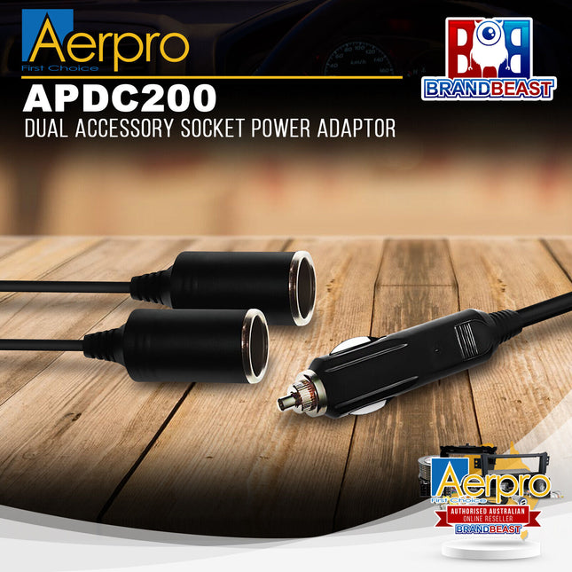Aerpro APDC200 Dual Accessory Socket Power Adaptor