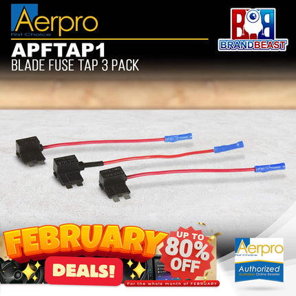 Aerpro APFTAP1 Blade Fuse Tap - 3Pcs