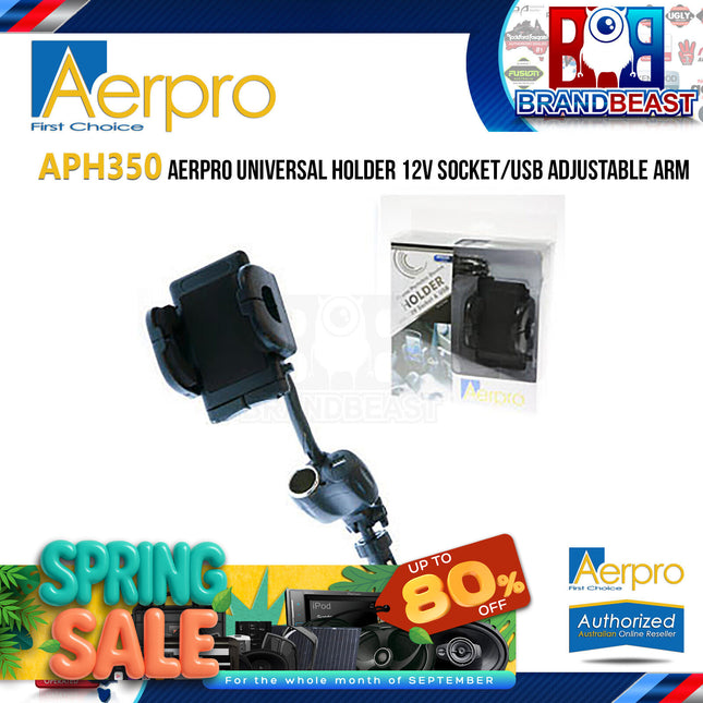 Aerpro A9444532 Universal Holder 12V Usb Adjust Aph350