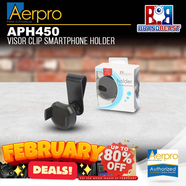 Aerpro APH450 Visor Clip Smartphone Holder