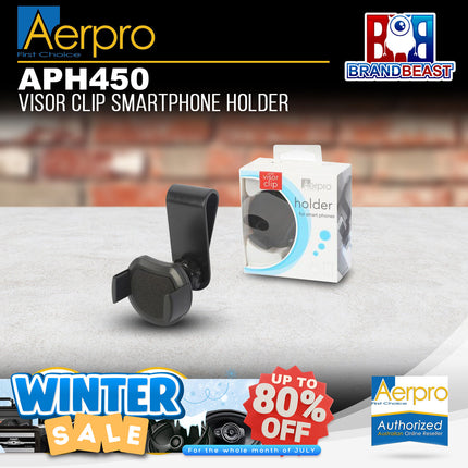 Aerpro APH450 Visor Clip Smartphone Holder