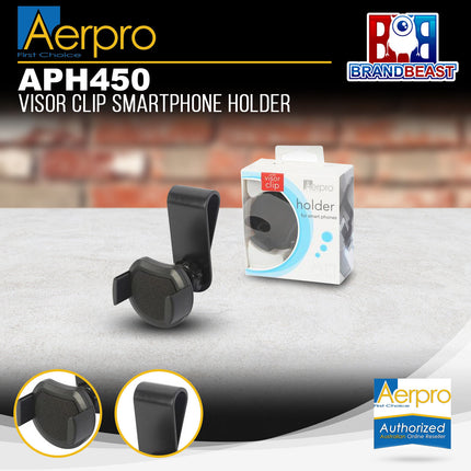 Aerpro APH450 Visor Clip Smartphone Holder