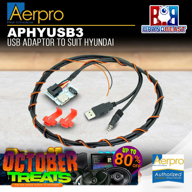 Aerpro APHYUSB3 USB Adaptor Suit Hyundai Tucson 2015 - 2018