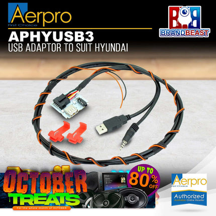 Aerpro APHYUSB3 USB Adaptor Suit Hyundai Tucson 2015 - 2018