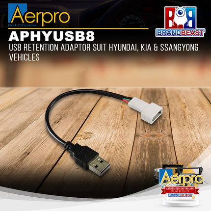 Aerpro APHYUSB8 USB Retention Adaptor Suit Hyundai, Kia & SsangYong Vehicles