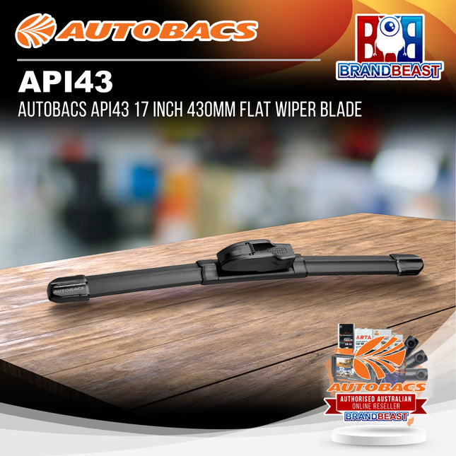 Autobacs API43 17 Inch 430mm Flat Wiper Blade