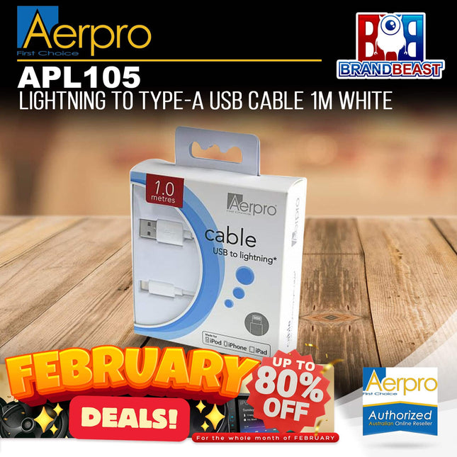 Aerpro APL105 1M Lightning to Type C USB Cable