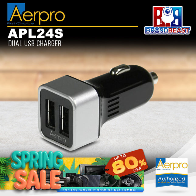 Aerpro APL24S Dual USB Charger