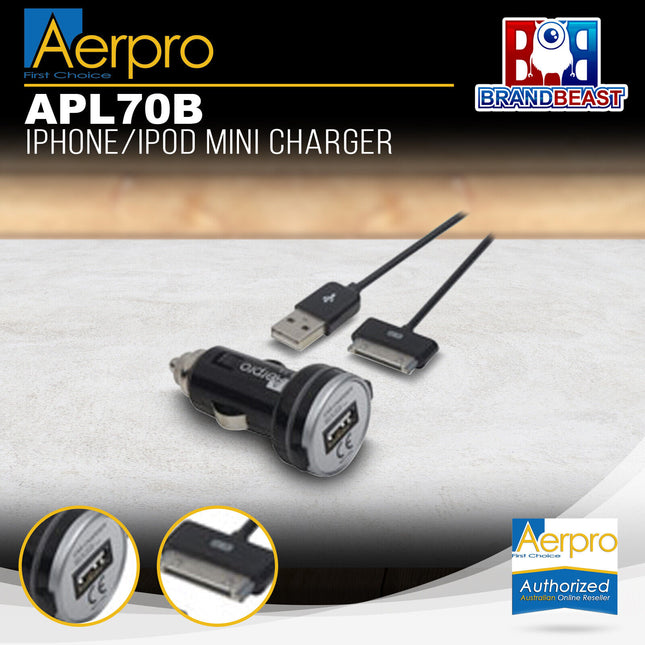 Aerpro APL70B iPhone/iPod Mini Charger
