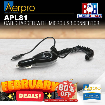 Aerpro APL81 Car Charger with Micro USB Connector