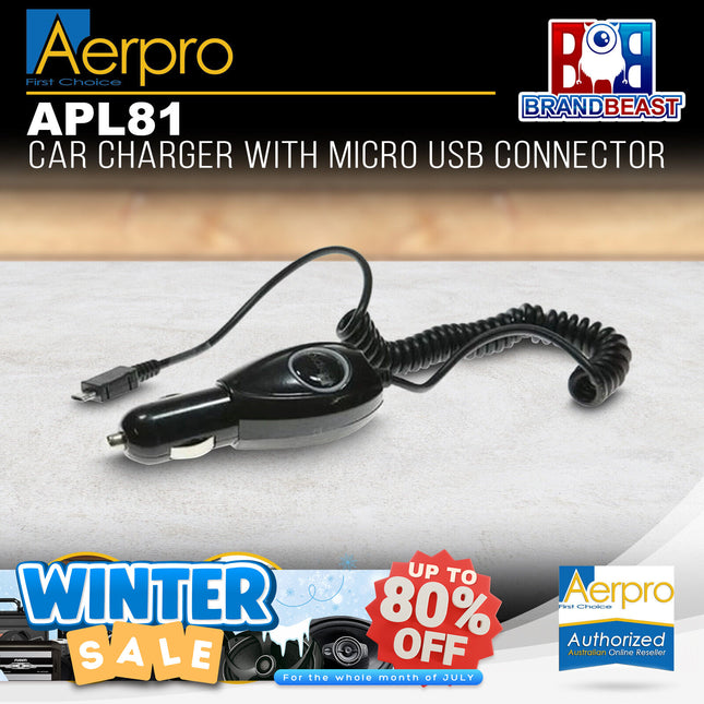 Aerpro APL81 Car Charger with Micro USB Connector