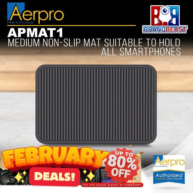 Aerpro APMAT1 Medium Non-Slip Mat Suitable to Hold All Smartphones