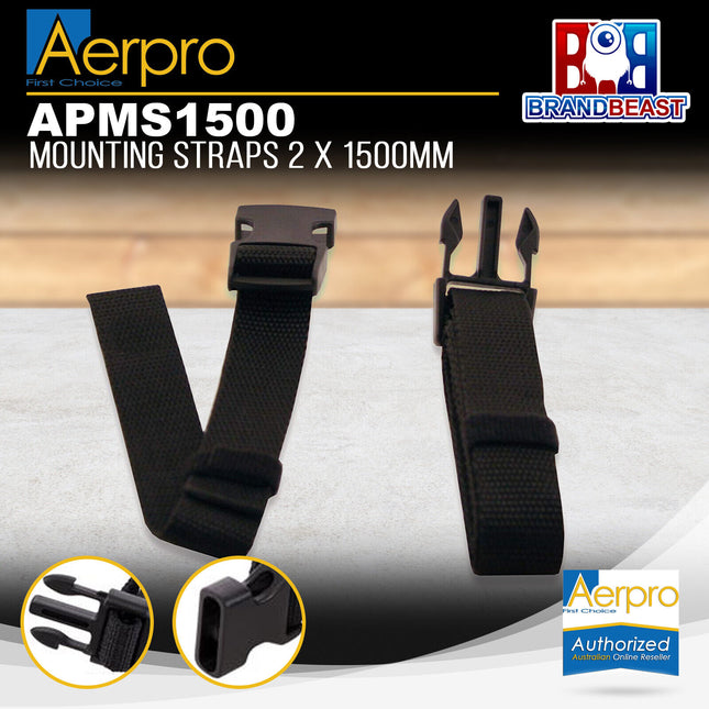 Aerpro APMS1500 1500mm x 24mm Mounting Straps - 2pcs