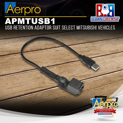 Aerpro APMTUSB1 USB Retention Adaptor Suit Select Mitsubishi Vehicles