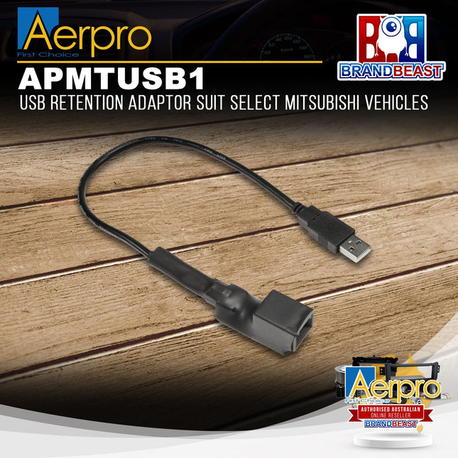 Aerpro APMTUSB1 USB Retention Adaptor Suit Select Mitsubishi Vehicles