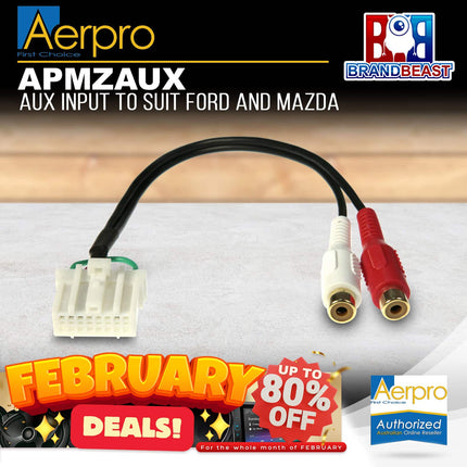 Aerpro APMZAUX Aux Input to Suit Ford/Mazda Vehicles