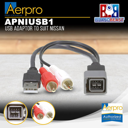 Aerpro APNIUSB1 USB Adaptor to Suit Nissan Juke F15