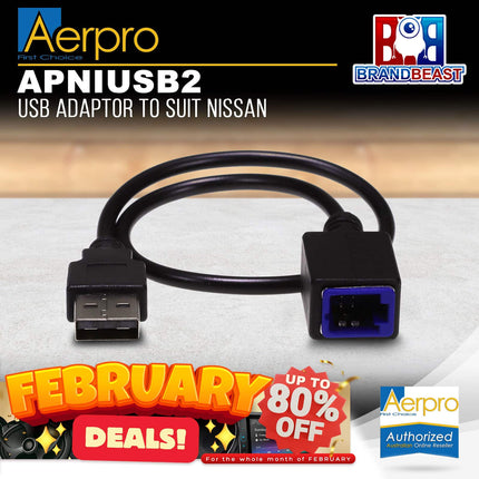 Aerpro APNIUSB2 USB Adaptor to Suit Nissan Maxima J32/Murano Z51