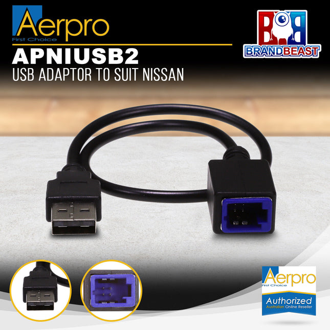 Aerpro APNIUSB2 USB Adaptor to Suit Nissan Maxima J32/Murano Z51