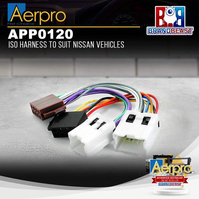 Aerpro APP0120 ISO Harness to Suit Nissan Vehicles