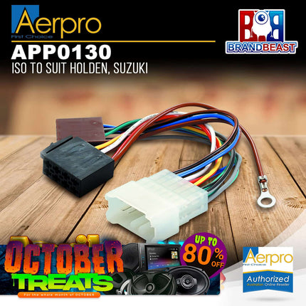 Aerpro APP0130 ISO Harness to Suit Holden/Suzuki Vehicles