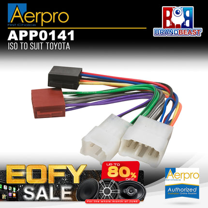 Aerpro APP0141 ISO Harness Suit Daihatsu/Holden/Lexus/Subaru/Toyota Vehicles