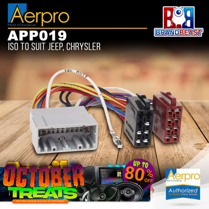 Aerpro APP019 Primary ISO Harness Suit Chrysler/Jeep Late Models