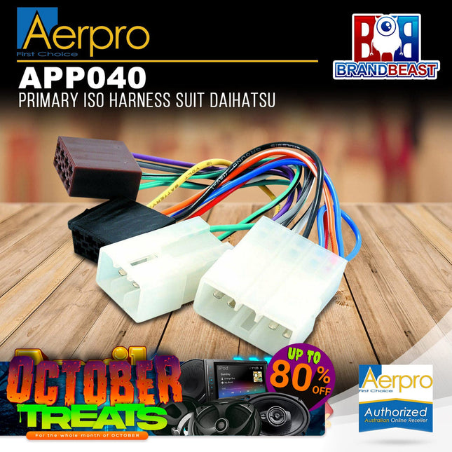 Aerpro APP040 Primary ISO Harness to Suit Daihatsu Feroza / Rocky