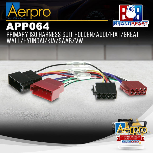 Aerpro APP064 Primary ISO Harness to Suit Various Vehicle Make