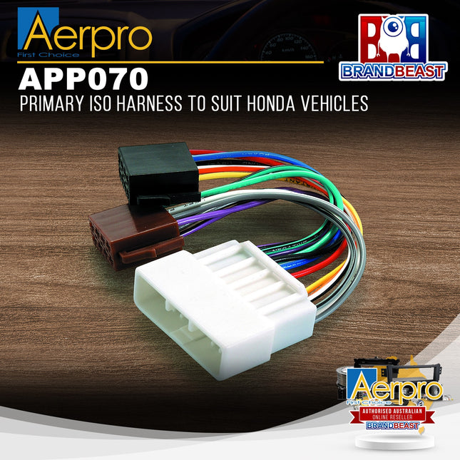 Aerpro APP070 Primary ISO Harness to Suit Honda Vehicles