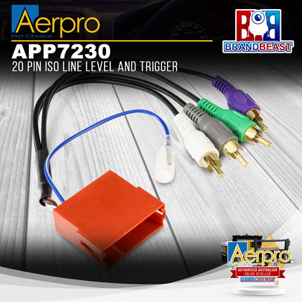 Aerpro APP7230 20 Pin ISO Line Level and Trigger
