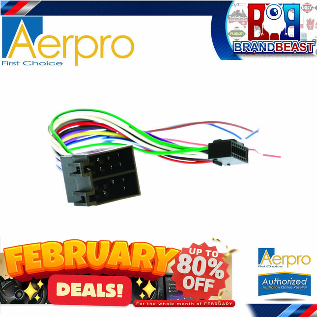 Aerpro APP8JVC2 JVC to ISO Harness 16 Pin