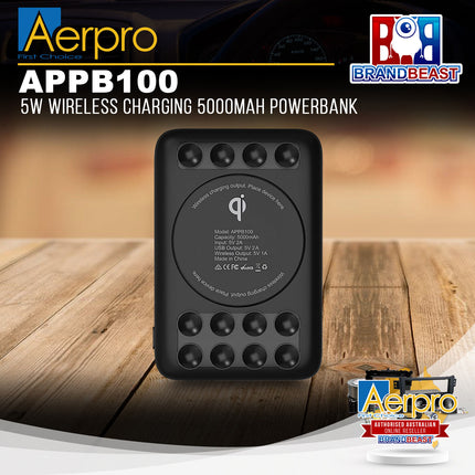 Aerpro APPB100 5W Wireless Charging 5000mAh Power Bank