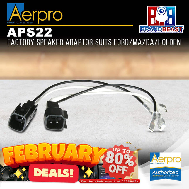 Aerpro APS22 Factory Speaker Adaptor Suit Ford/Mazda/Holden