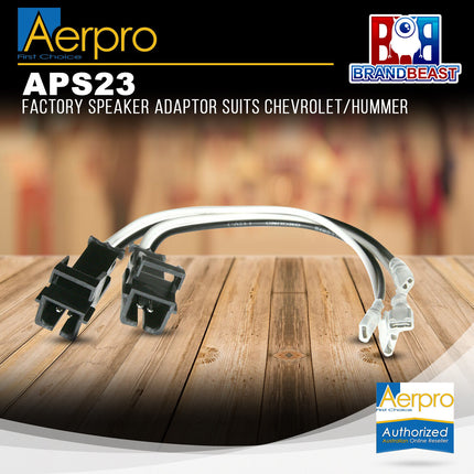 Aerpro APS23 Factory Speaker Adaptor Suit Chev/Hummer