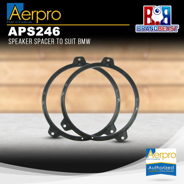 Aerpro APS246 6.5" 165mm Speaker Spacer Adaptor For BMW 3 Series E46 1998 - 2005