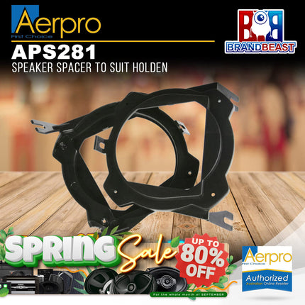 Aerpro APS281 130mm Factory Speaker Adaptor Spacers Suit Holden Barina 1994-05